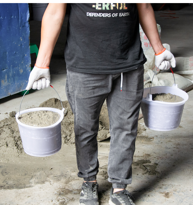 工地用水泥灰浆桶家用装修灰桶加厚牛筋桶灰盆水泥盆牛筋农用粪桶定制