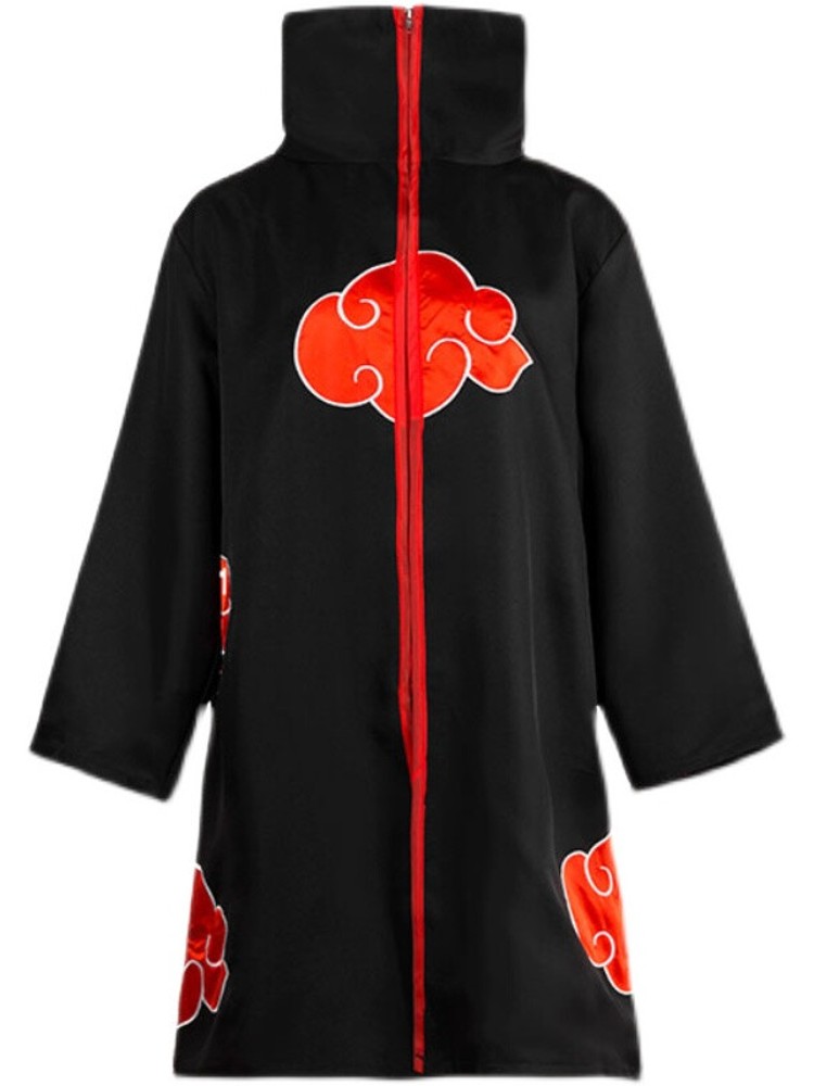 晓袍晓组织火云袍火影忍者晓组织衣服成人儿童四代目火影披风长袍红云