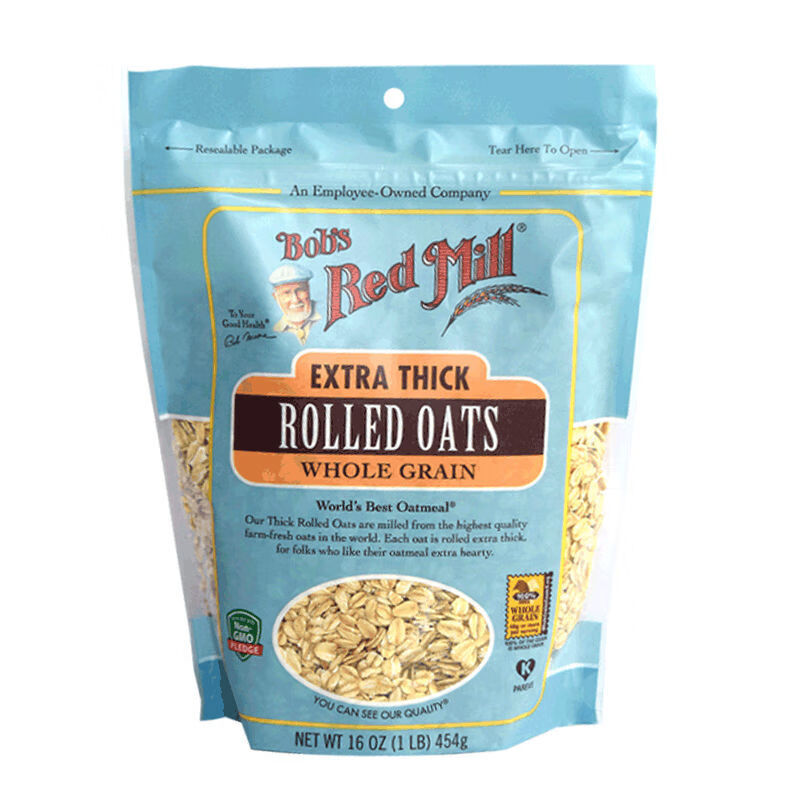 红磨坊麦片全谷物特厚滚压燕麦片rolledoats蔗糖907g