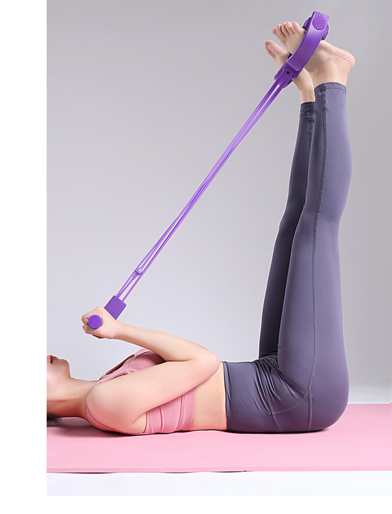 开肩美背拉力器脚登仰卧起坐拉力绳家用瑜伽运动健身器材男女y1s3pz