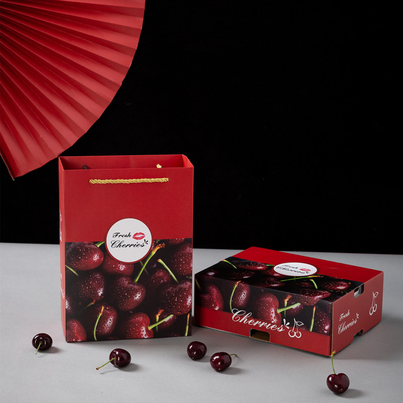 车厘子包装盒空盒水果包装盒车厘子3斤5斤樱桃礼盒创意礼品盒手提空盒