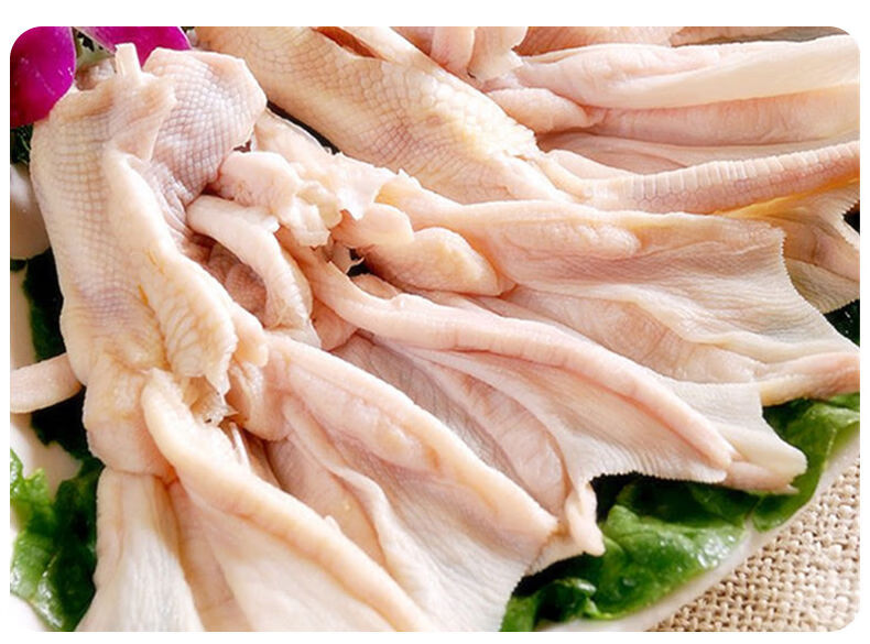 无骨鸭掌脱骨500g去骨鸭爪冷冻食品批发鸭脚火锅食材配菜烧烤 无骨