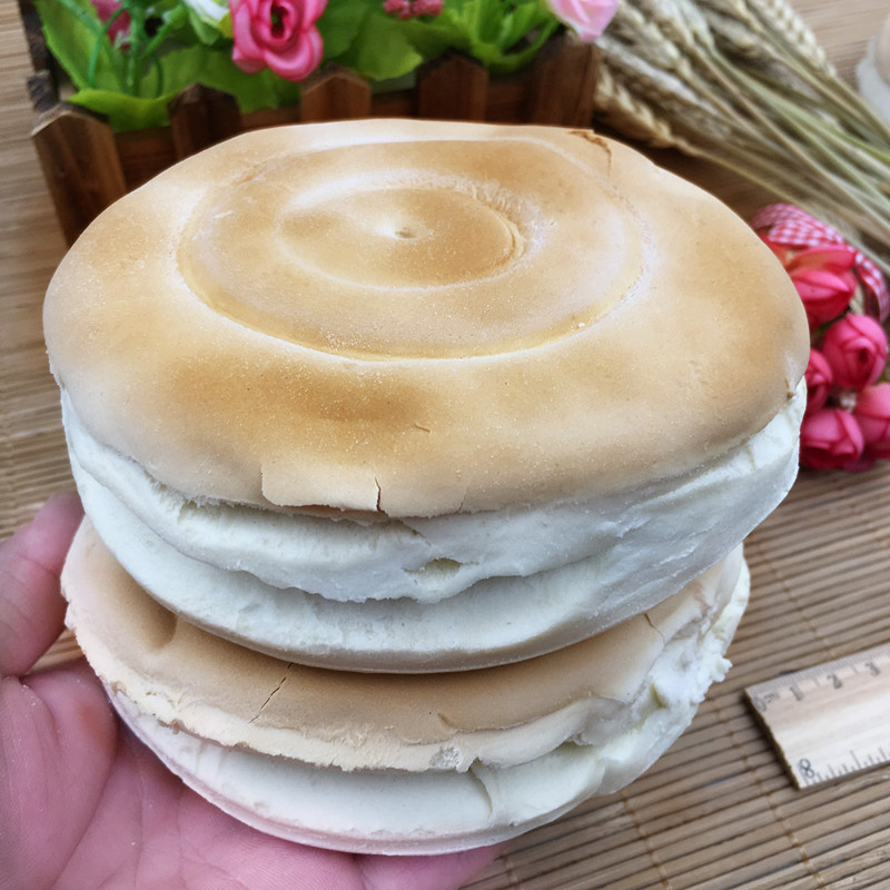 山东青岛王哥庄纯手工大馒头发面杠子头火烧原味馍馍一份12个 硬面