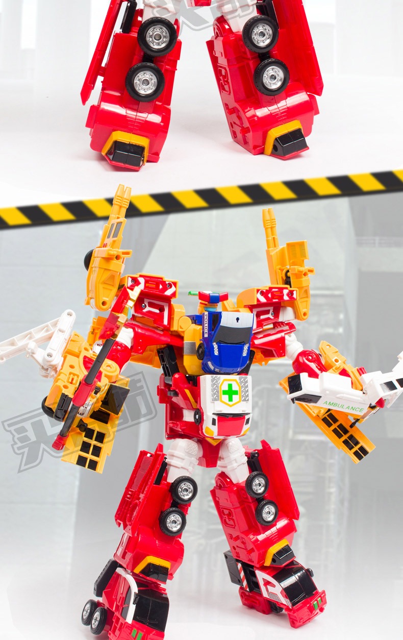 无敌超护巨人咖宝车神玩具兽王盖世特警大巴救援重装超护巨人卫士变形