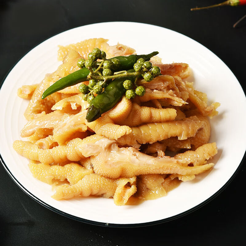 三青凤爪 250g 藤椒无骨麻辣鸡爪青椒卤味熟食小吃凉菜 藤椒味250*1