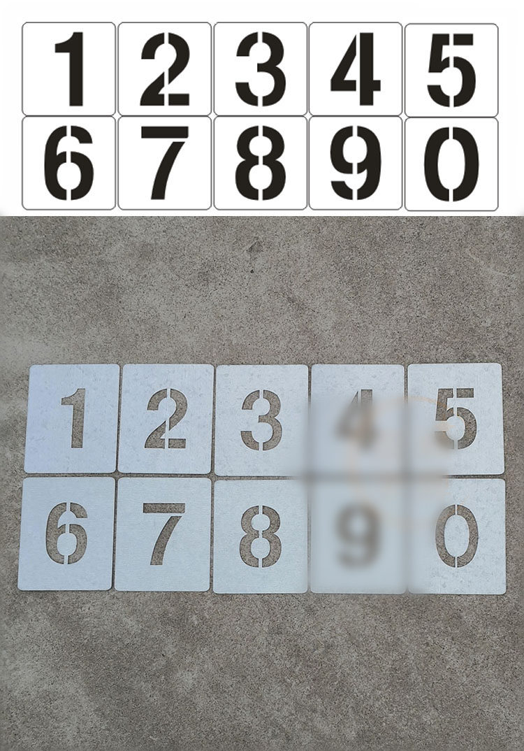 放大号喷漆模版货车放大号喷漆模板车牌汽车挂车镂空字车位喷号喷字