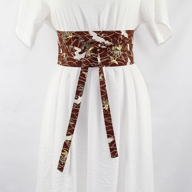 腰封王国 【烫金合集1】古风汉服和风腰封外带腰带束腰p1 波浪锦鳞灰