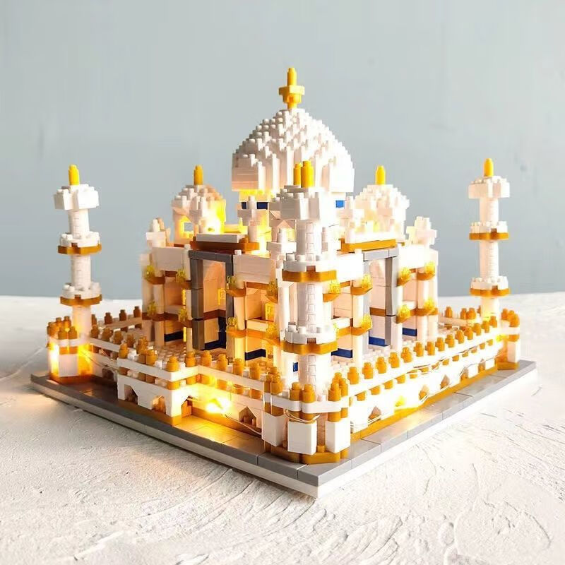 乐高lego旗舰微颗粒城堡天鹅城堡成年高难度拼装积木礼物 凌冽之塔 灯