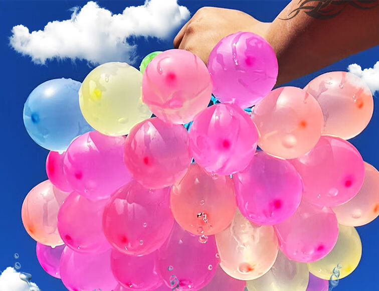 水汽球注水气球灌水打水仗水球快速水弹自动打结批发补充包玩具夏天