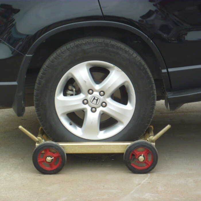 汽车移车器清障车辅助轮救援拖车小轮子手动移车器粤海辅助轮白色橡胶