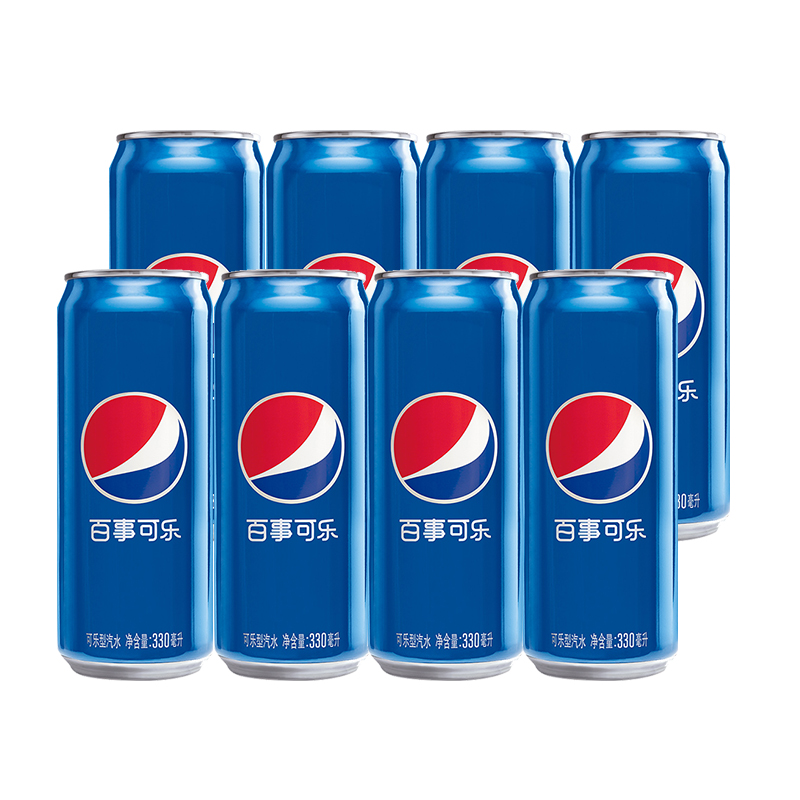 黑罐汽水生日可乐diy制品碳酸饮料 百事可乐 矮蓝罐【图片 价格 品牌