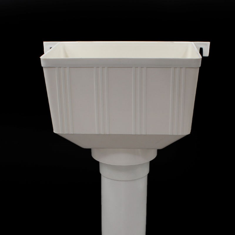 pvc排水管配件方形雨水斗落水斗接水积水下水管集水斗751101675mm加强