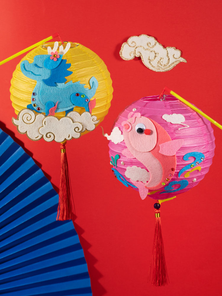 苏墨 儿童子手工春节挂饰自制花灯灯笼礼物 幼儿园团建diy制作材料包