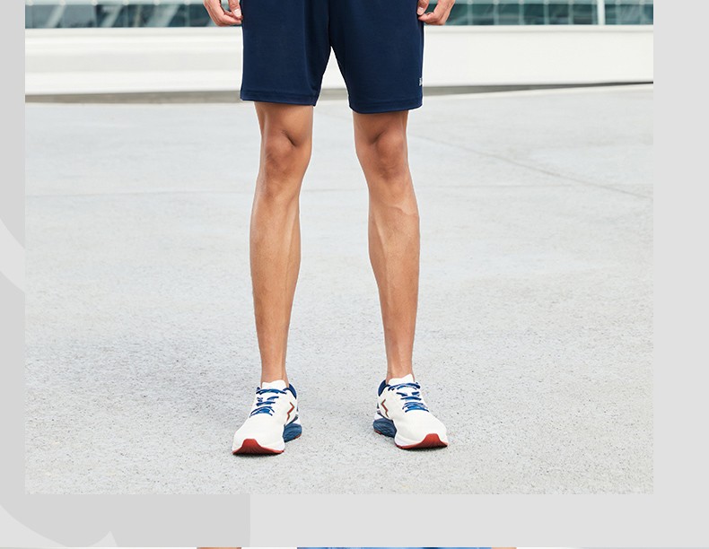 预售361度运动短裤男夏季薄款针织短裤男士常规休闲裤子new深墨蓝m