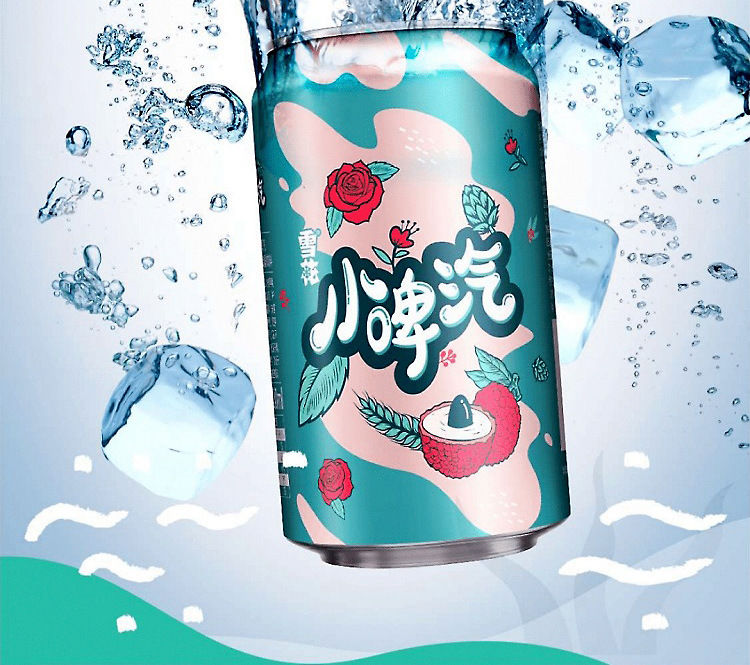 小脾气雪花 雪花啤酒出品 小啤汽无醇玫瑰荔枝味碳酸饮料 500ml*6瓶装