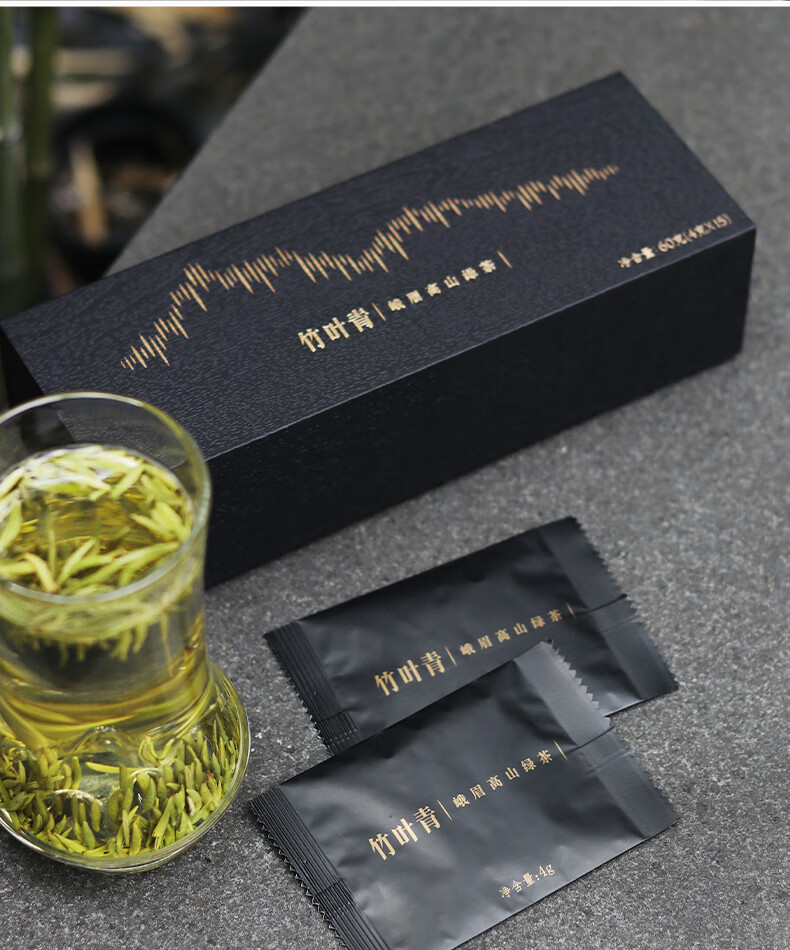 竹叶青绿茶2022新茶峨眉高山茶(静心)礼盒装60g【图片 价格 品牌 报价