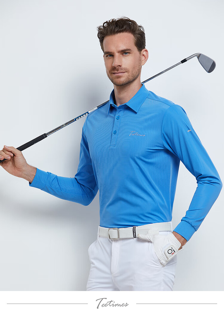 高尔夫服装男长袖t恤2021款秋冬季衣服男高尔夫男装球服运动球衣 2168