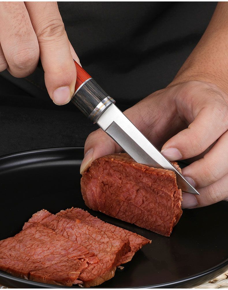 手把羊肉小刀藏族手把肉刀内蒙古小刀割肉刀具切肉吃肉刀手抓肉餐刀扒