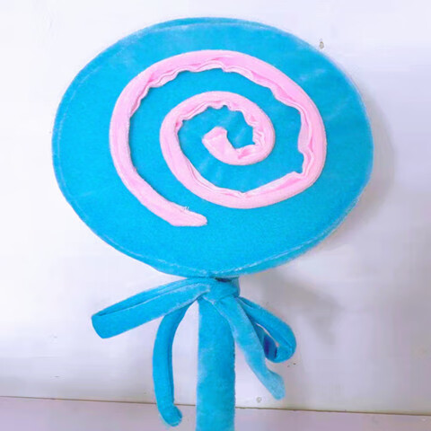 幼儿园舞蹈表演早操器械操道具学校运动会入场棒棒糖道具 粉蓝色25cm