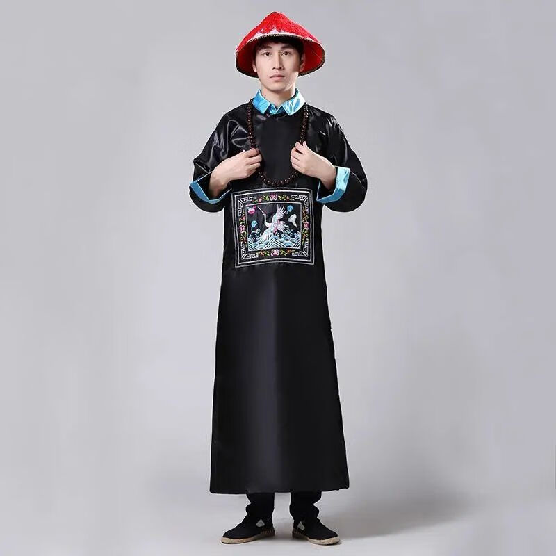 古装清朝官服朝珠一品大臣服装古代官服侍卫服装僵尸服演出服2021