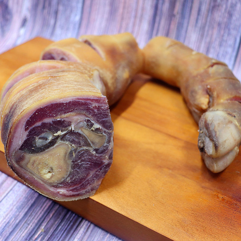 云南特产火腿脚整支1200克腊肉肠衣培根肉家用农家自制美食腊排骨
