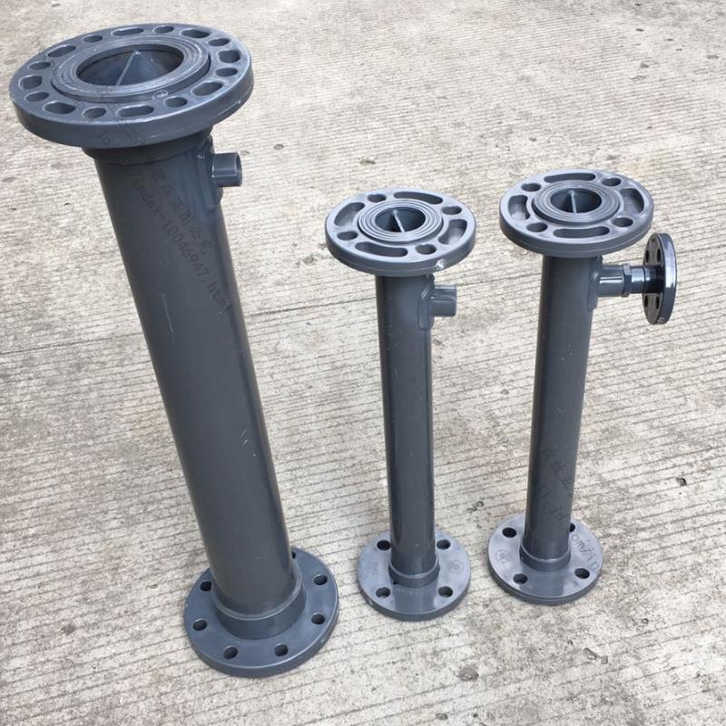 upvc法兰管道混合器dn5080100加液体pvc塑料静态混合器dn502寸法兰