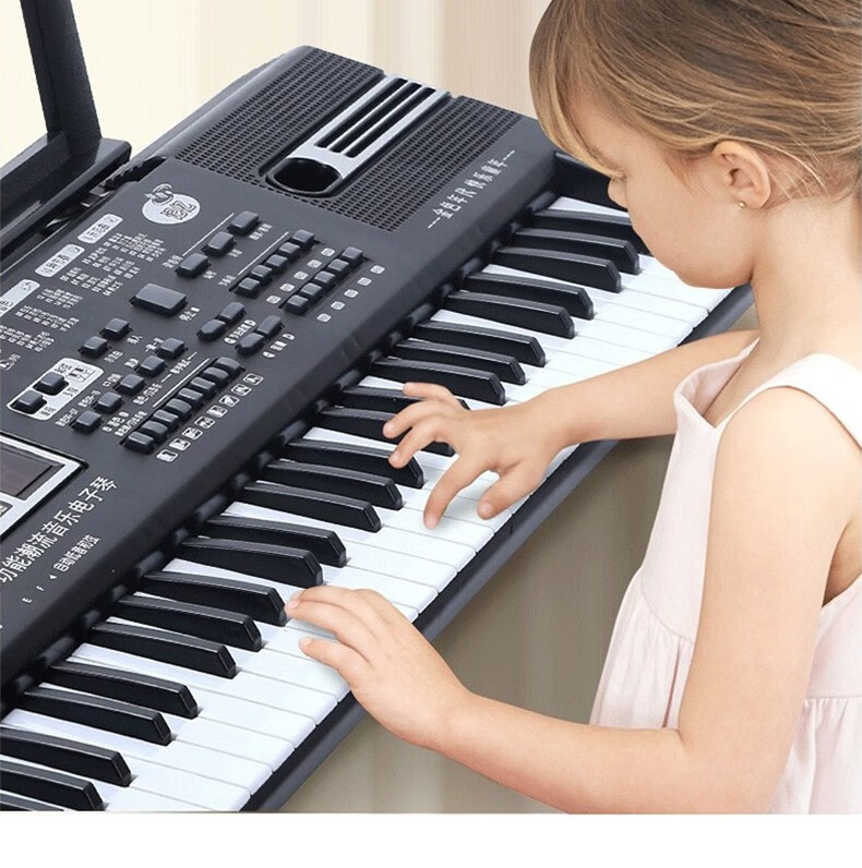 jinseniandai金色年代 61键电子琴儿童初学男女孩早教益智钢琴琴架