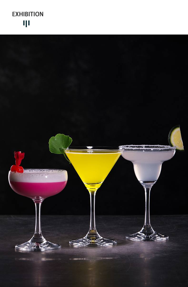水晶玛格丽特杯龙舌兰甜品杯margaritaglass高脚杯香槟杯葡萄酒杯玻璃