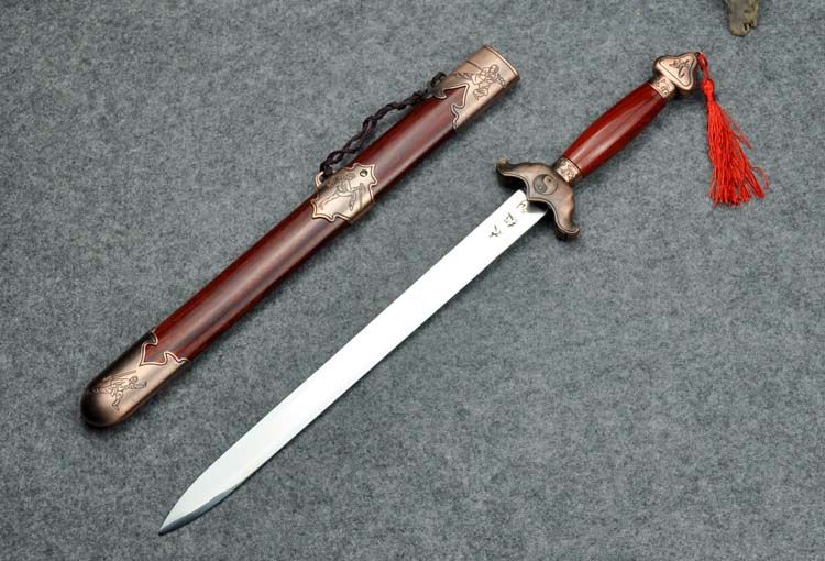 小短剑防身刀具小剑镇宅宝剑中正剑袖珍汉剑未开刃 青龙(送架 刻字)