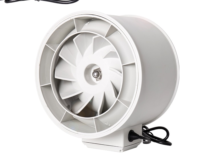 管道风机315 大风量排气扇12寸 大排风扇 工业排气扇 抽风机 白色12寸