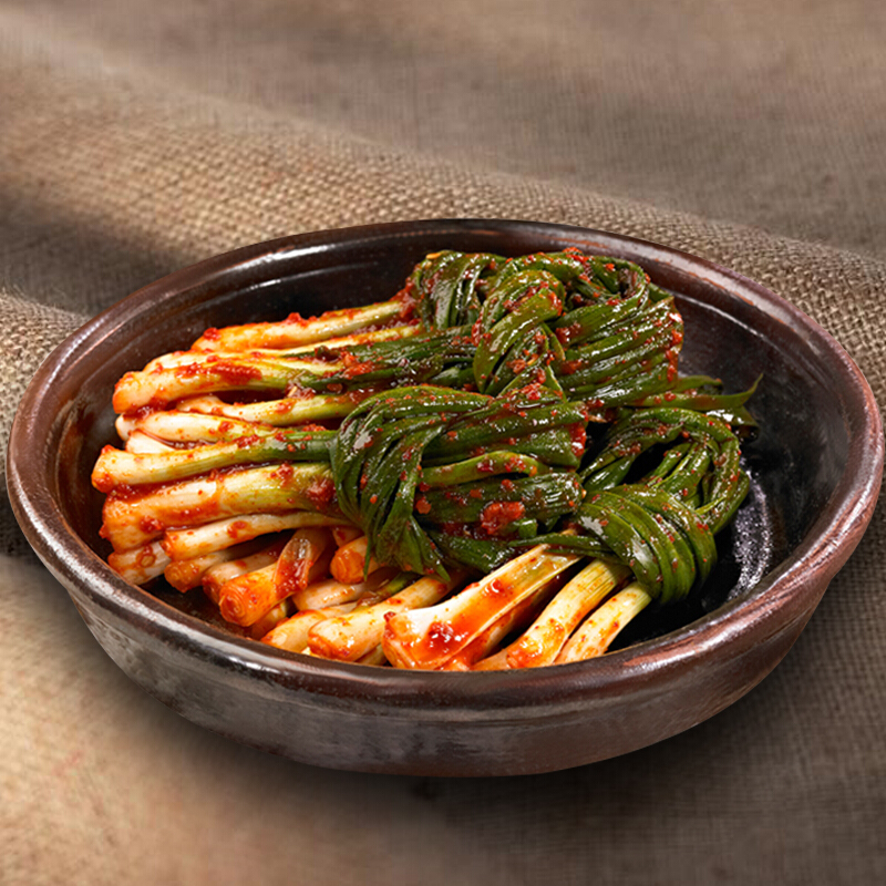 延边朝鲜族韩式风味腌制小葱香葱泡菜韩国腌葱泡菜酱菜下饭菜350g小葱