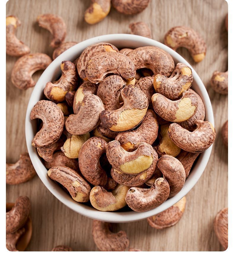 新货越南带皮腰果罐装坚果零食小吃干果炭烧盐焗腰果仁腰果批发实惠