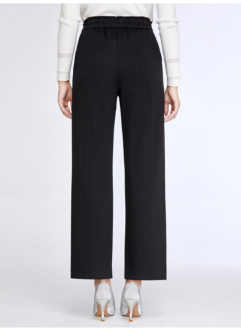 多仓发货 百斯盾 2021春夏新款 针织四面弹九分筒裤女装休闲裤通勤女