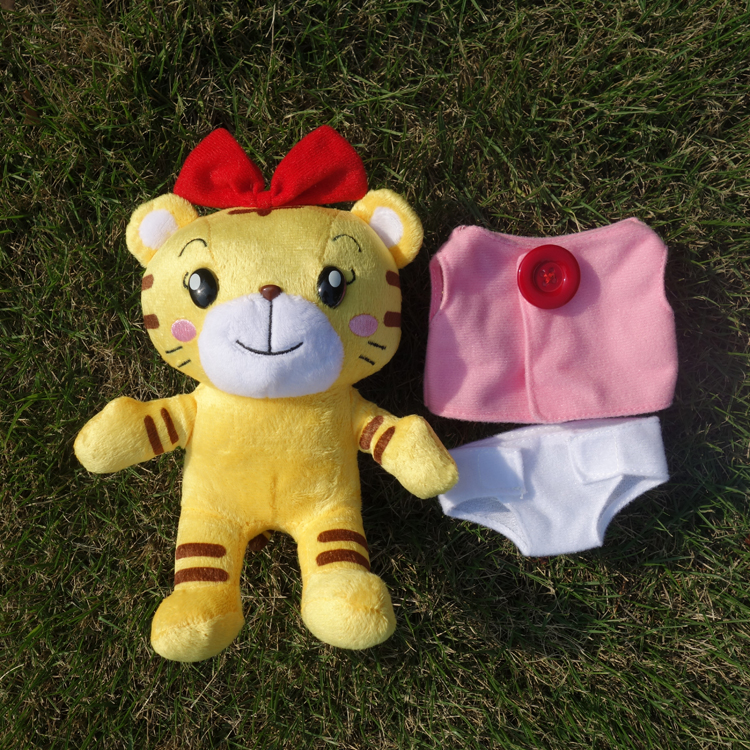 巧小虎玩偶毛绒玩具小花妹妹公仔桃乐比手偶公仔布娃娃小花玩具女孩