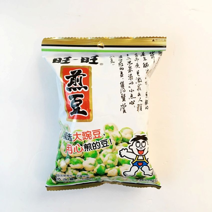煎豆105g5包10包20包整箱新货旺旺煎豆青豆豌豆坚果炒货休闲零食追剧