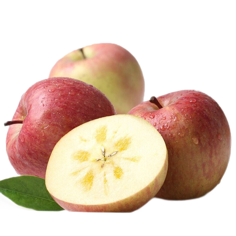温泉馆新疆阿克苏冰糖心苹果8090mm带箱10斤