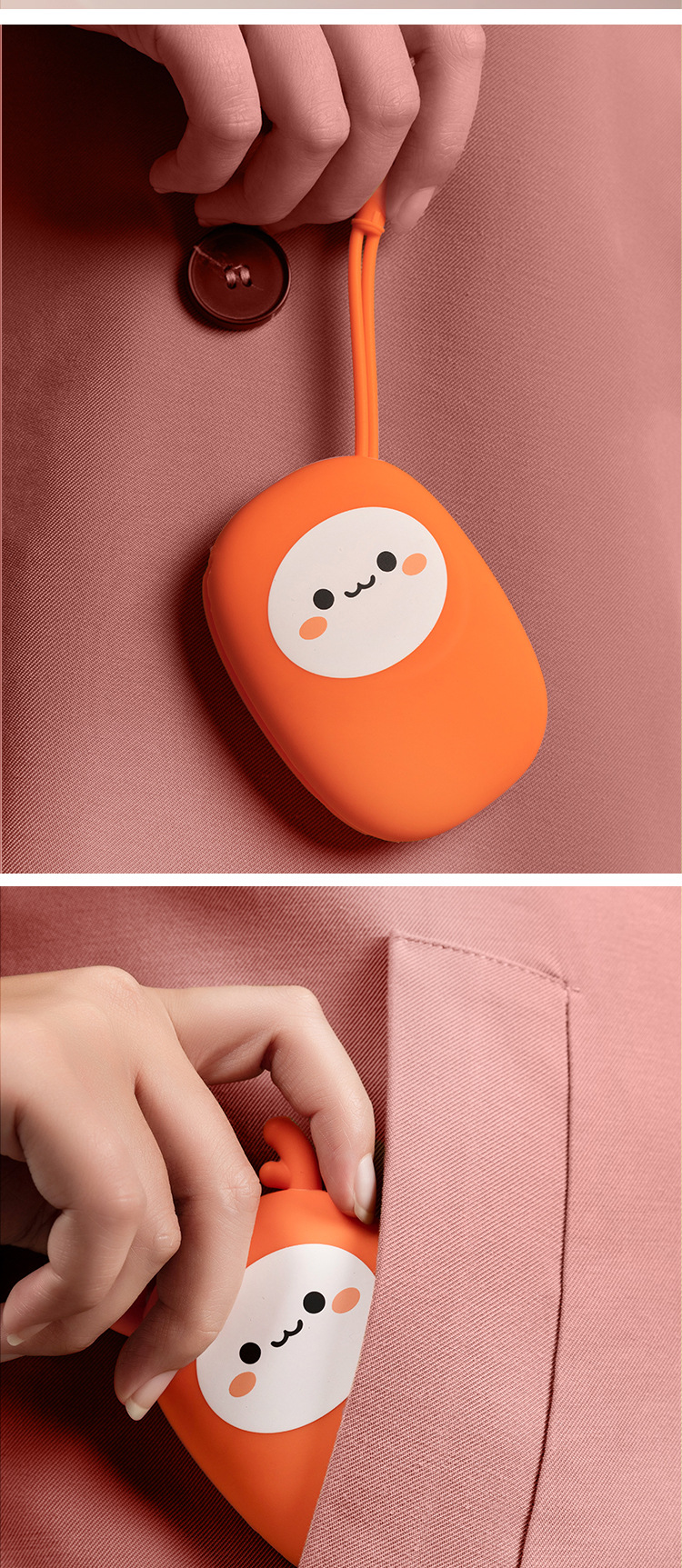 硅胶暖蛋暖手宝小巧便携卡通小学生用暖手神器替换芯套装替换芯5袋