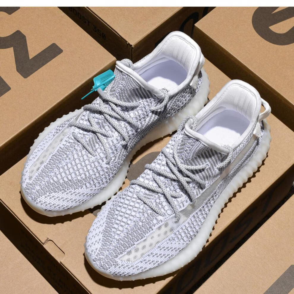 yq弋乔轻奢椰子鞋350芝麻灰秋季透气软底灰色男鞋女鞋莆田正版跑步鞋