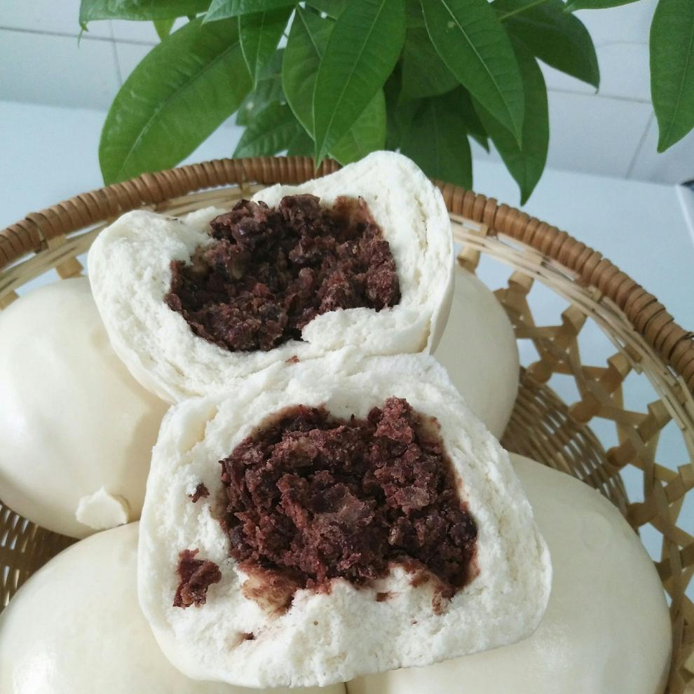 山东老面引子馒头制作红小豆豆包200克6个多糖