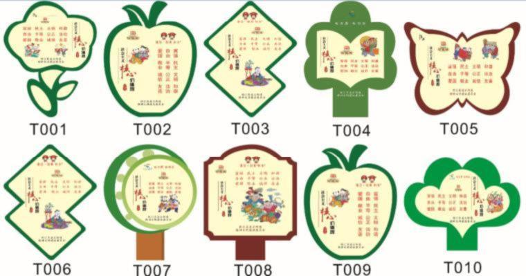 指示草坪綠草溫馨公園提示牌小區提示語標識綠化帶創意社區標語標 50*