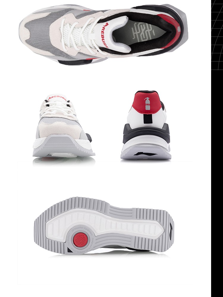 李宁运动时尚鞋男鞋2020reburnclassic男子回弹篮球休闲鞋agbq089标准