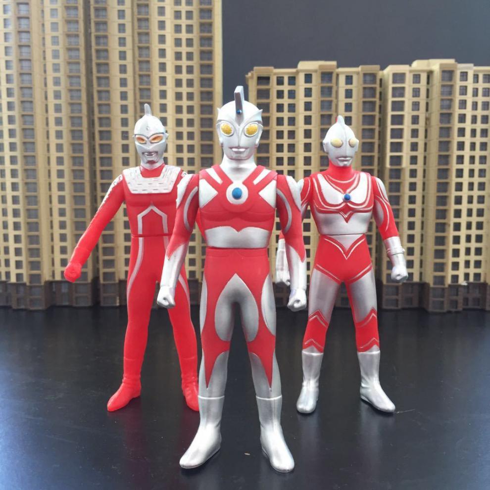 奥特六兄弟软胶人偶玩具模型玩偶泰罗佐菲艾斯杰克初代赛文初代13厘米