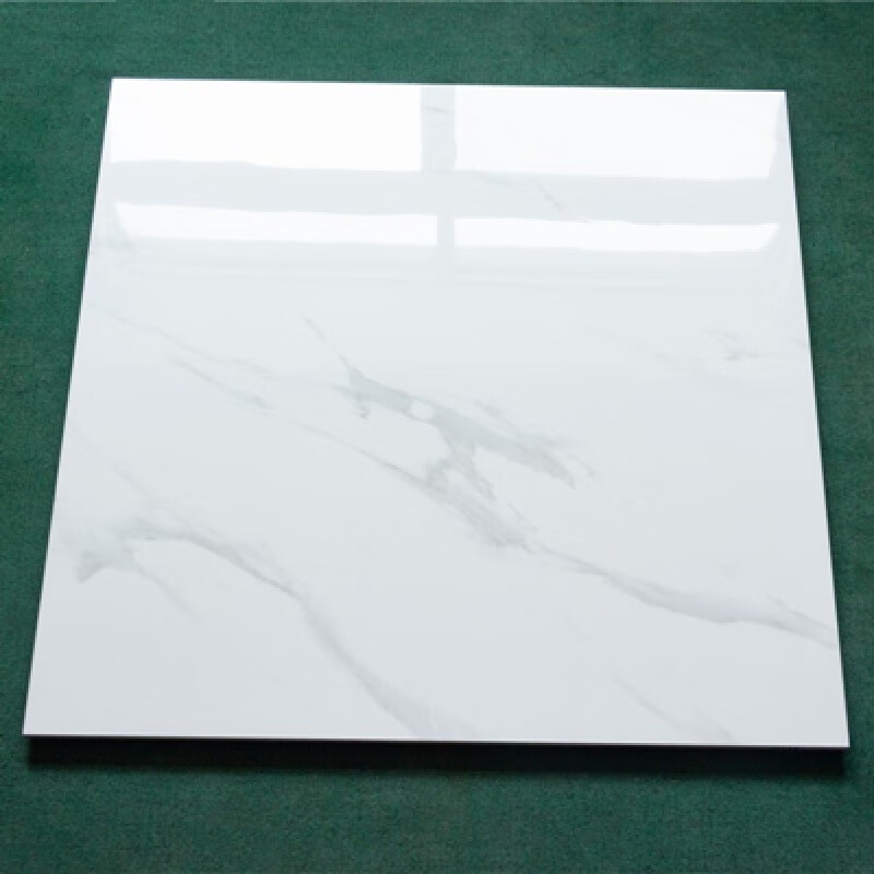 纯白色简约现代全抛釉客厅卧室地板砖800x800通体大理石瓷砖地砖通体