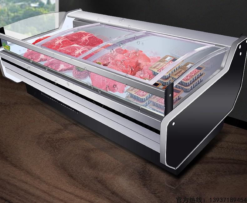 甄樽zhenzun冷鲜肉展示柜生鲜商用保鲜直风冷藏冻市水果熟食猪牛羊