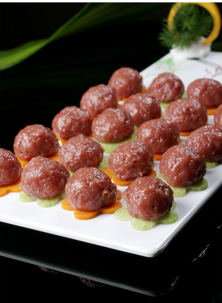 广东潮汕牛肉丸正宗纯手工手打汕头潮州牛筋丸火锅烧烤批发牛丸子腾旺