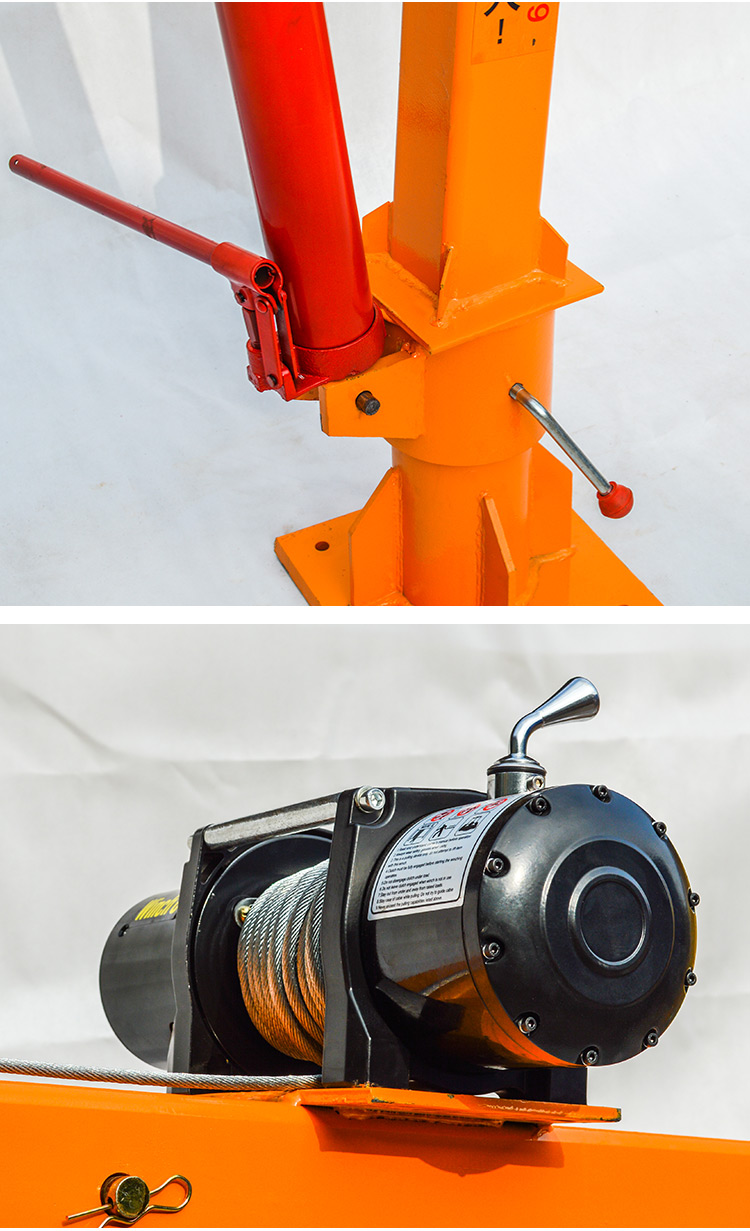 车载吊机电动葫芦货车起重机随车吊车用小型吊运机fancychic24v1吨