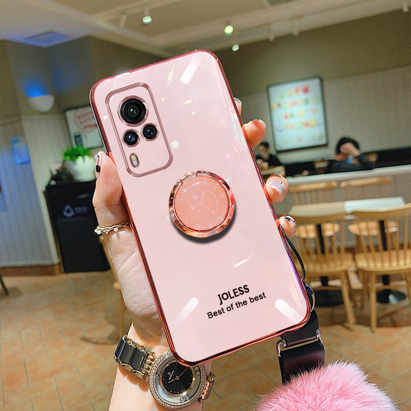 vivox60手机壳秋冬新款毛绒毛球vivox60pro全包镜头x60硅胶防摔保护套