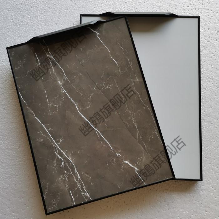 厨柜门面板高光橱柜门定做全铝合金柜门厨房灶台衣柜门板定制极简隐框