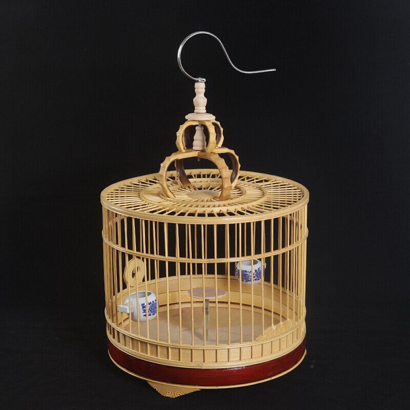 【店铺推荐】百灵云雀竹笼遛笼云雀笼百灵馒头笼鸟笼竹笼百灵鸟小号养