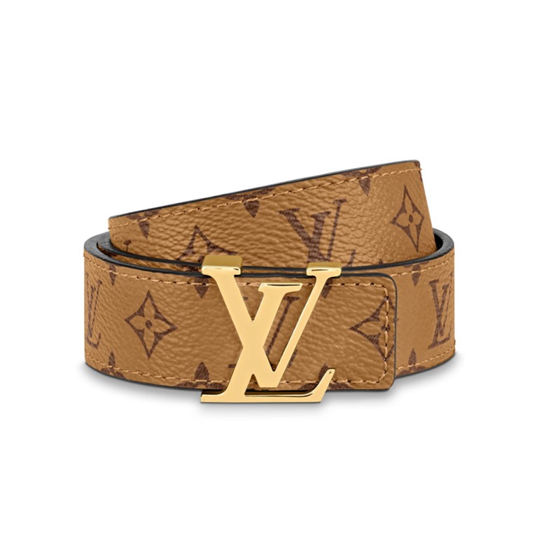 louisvuitton路易威登女士腰带抛光lv字母搭扣老花25毫米宽时尚典雅